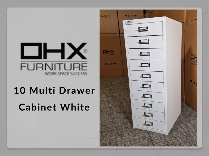 10 multi drawer cabinet white
