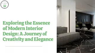 Exploring the Essence of Modern Interior Design: A Journey of Creativity