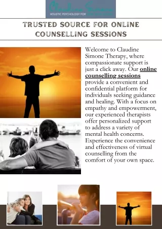 Best Online Counselling Sessions Claudine Simone Therapy