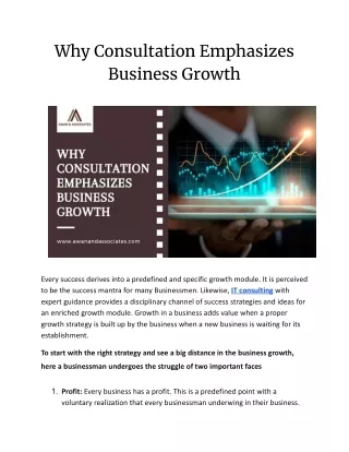 Consultation emphasis on business growth_