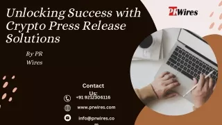 unlocking success with crypto press release