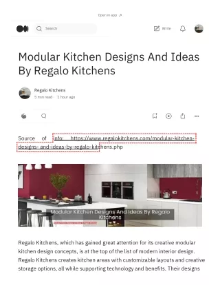 Modular Kitchen Designs And Ideas By Regalo Kitchens