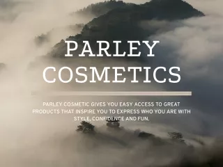 Parley Cosmetics providing beauty products