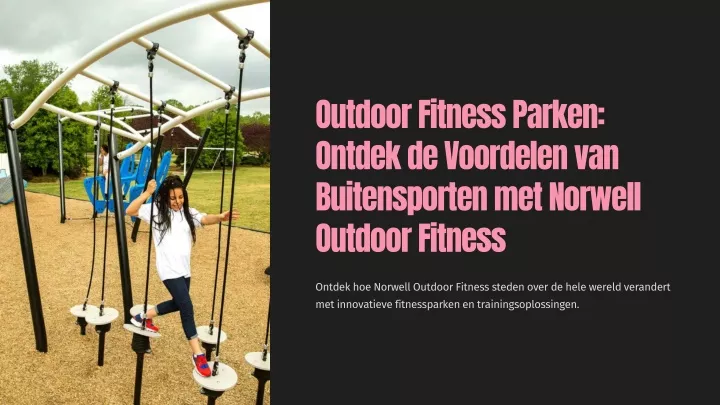 outdoor fitness parken ontdek de voordelen