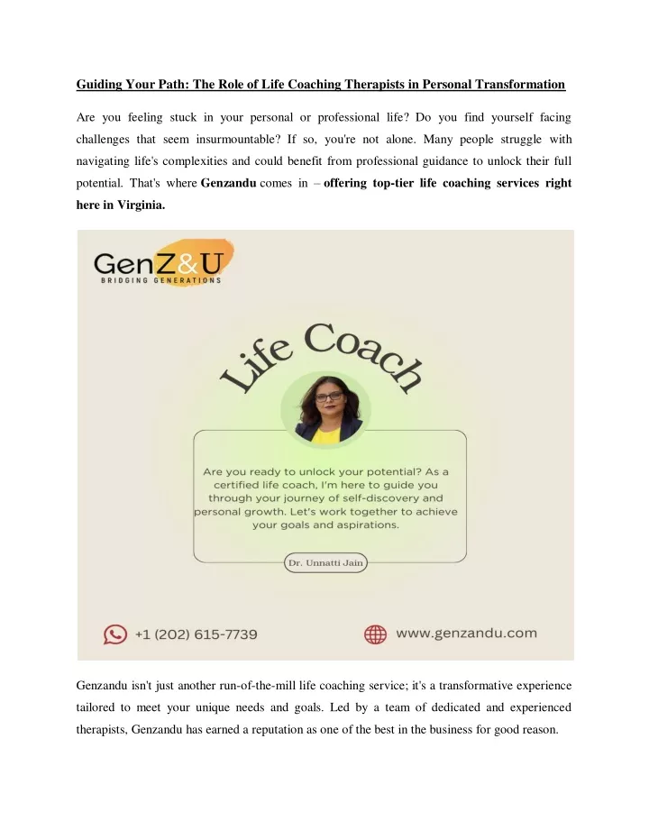 guiding your path the role of life coaching