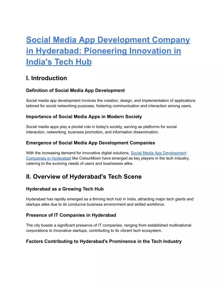 social media app development company in hyderabad