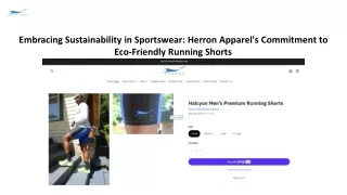 Sustainable Running Shorts - Herron Apparel