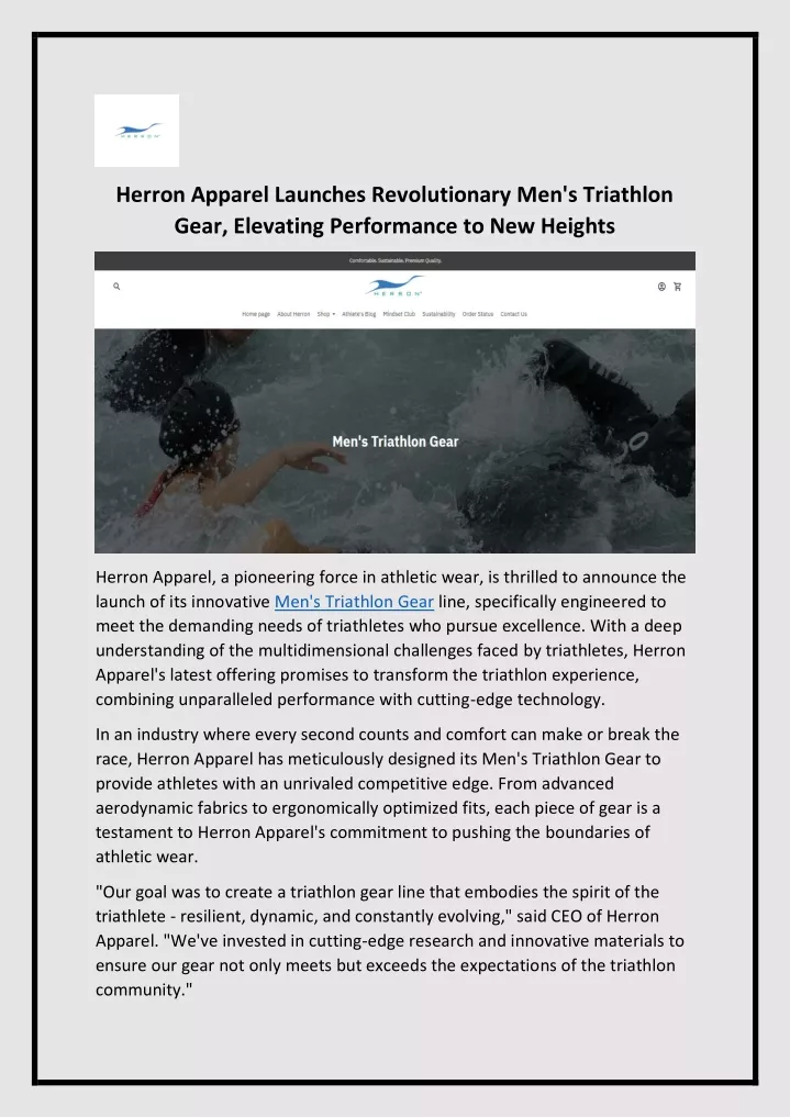 herron apparel launches revolutionary