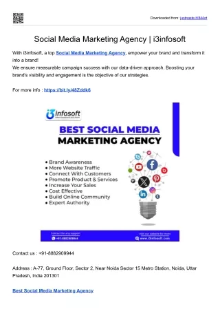 Social Media Marketing Agency - i3infosoft
