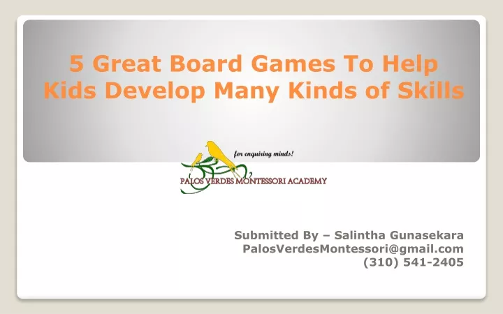 5 great board games to help kids develop many kinds of skills