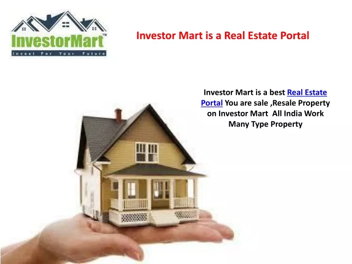 investor mart is a real estate portal