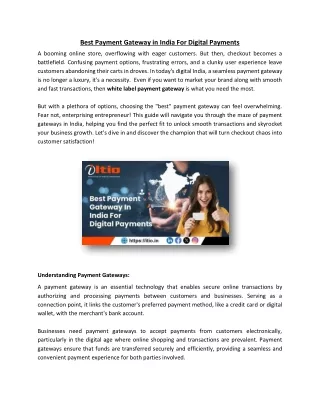 best payment gateway in india for digital payments