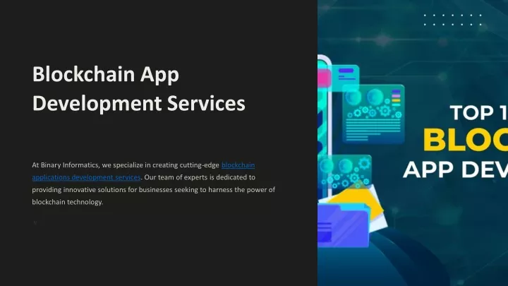 blockchain app development services