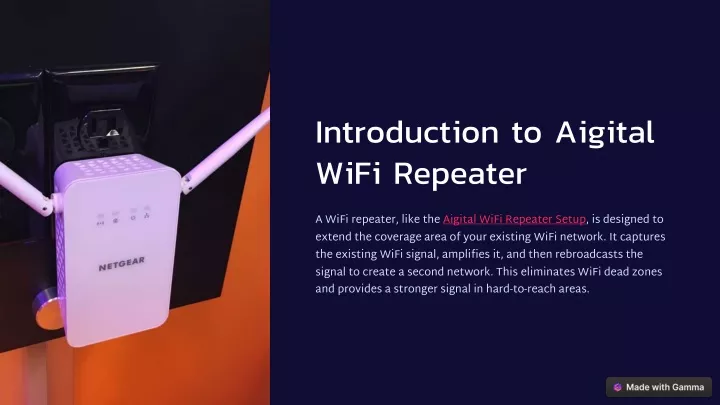 introduction to aigital wifi repeater