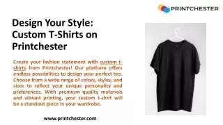 Personalized Perfection: custom T-Shirts at Your Fingertips