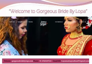 Gorgeous Bride By Lopa is the Bridal Makeup Artist in BBSR