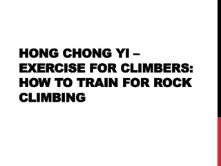 Hong Chong Yi – Exercise For Climbers: How To Train For Rock Climbing