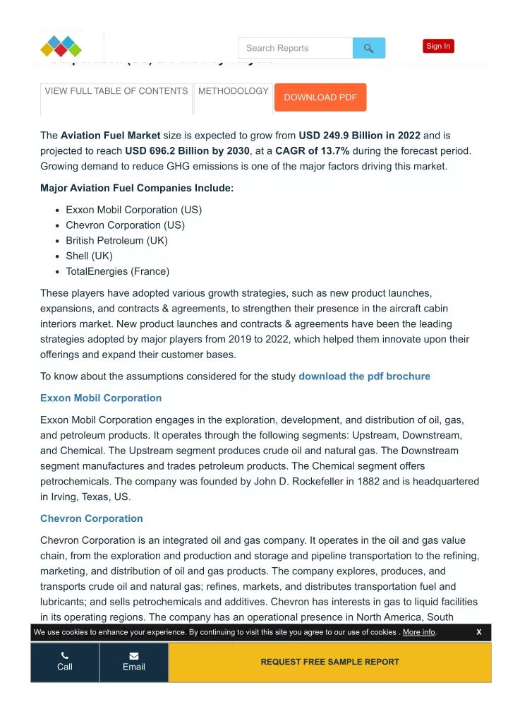 key players aviation fuel companies exxon mobil