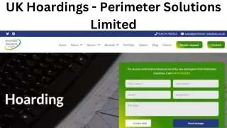 Hoardings - Perimeter Solutions Limited