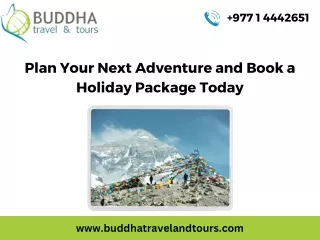 Plan Your Next Adventure and Book a Holiday Package Today