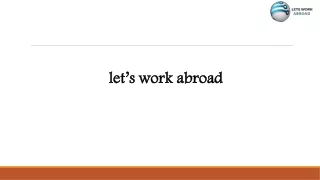 let s work abroad let s work abroad