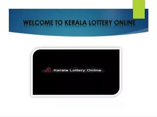 Kerala Lottery Online1