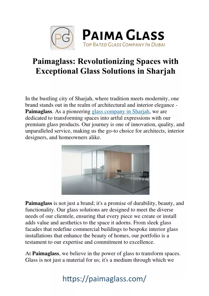 paimaglass revolutionizing spaces with
