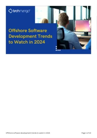 Offshore software development trends to watch in 2024