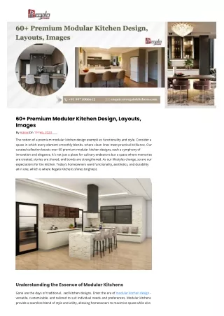 60 premium modular kitchen design layouts images