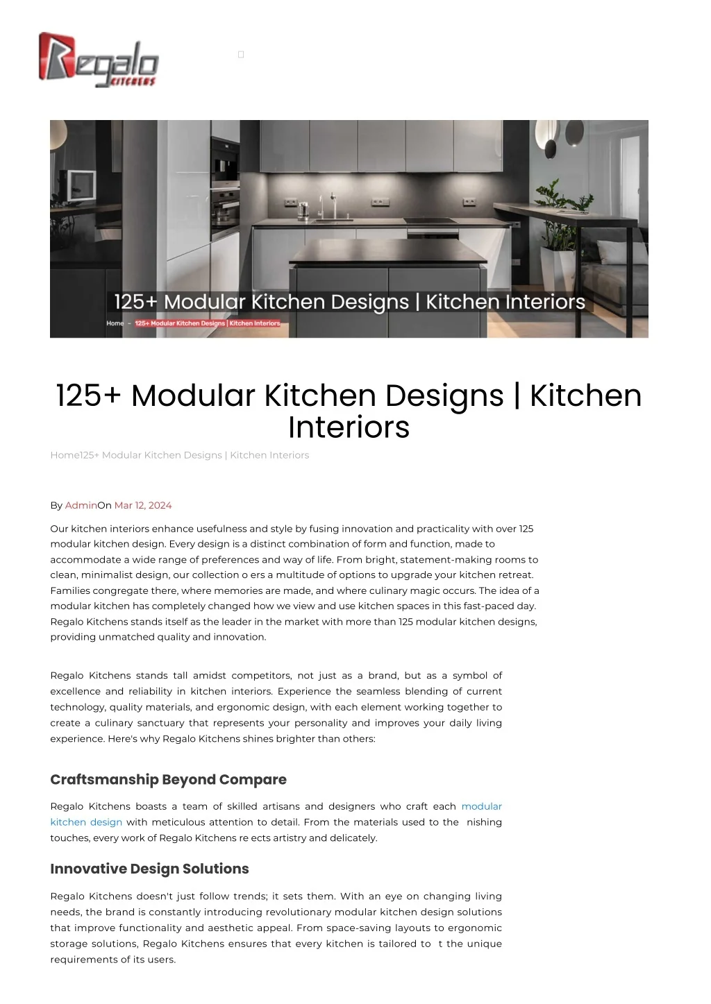 PPT - 125 Modular Kitchen Designs | Kitchen Interiors PowerPoint ...