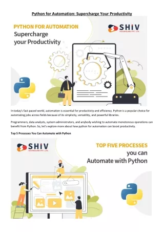 Python for Automation Streamline Your Workflow