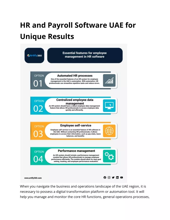 hr and payroll software uae for unique results