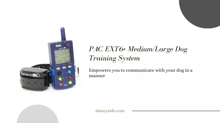 pac ext6 medium large dog training system