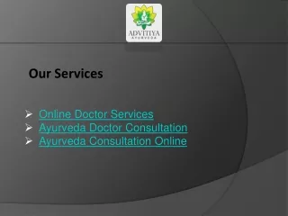 Ayurveda Doctor Consultation