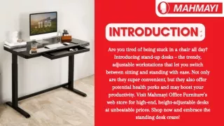 Modern Adjustable Desks for Office Shop for Modern Desks Online High-End Height Adjustable Desks