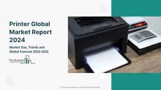 Printer Global Market Size, Share, By Technology, By Printing Type, By Application, By End User, Regional Outlook, and F