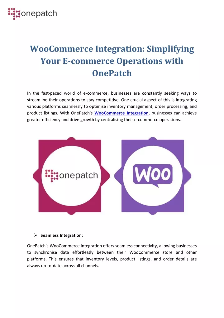 woocommerce integration simplifying your