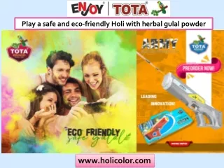 Enjoy a safe and eco-friendly Holi celebration with herbal gulal powder