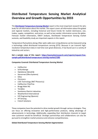 distributed temperature sensing market analytical