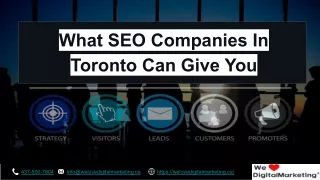 What SEO Companies In Toronto Can Give You