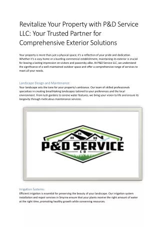 P&D Service LLC