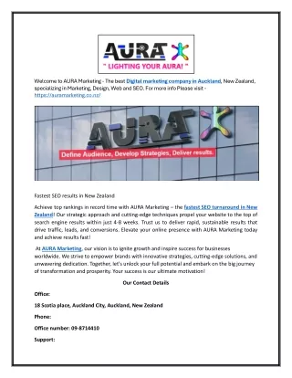 Digital Agency Auckland | Aura Marketing
