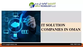 IT SOLUTION  COMPANIES IN OMAN