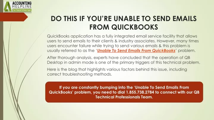 do this if you re unable to send emails from quickbooks