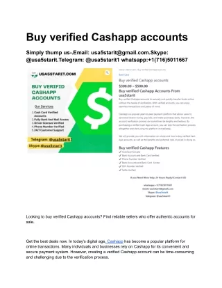 Buy verified Cashapp accounts (1)