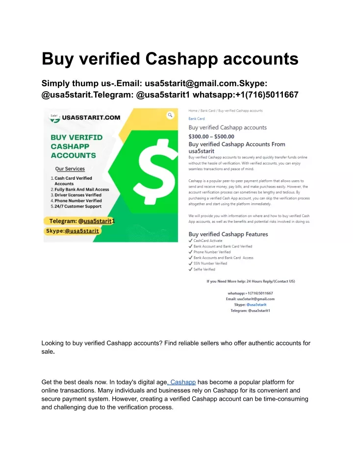 buy verified cashapp accounts