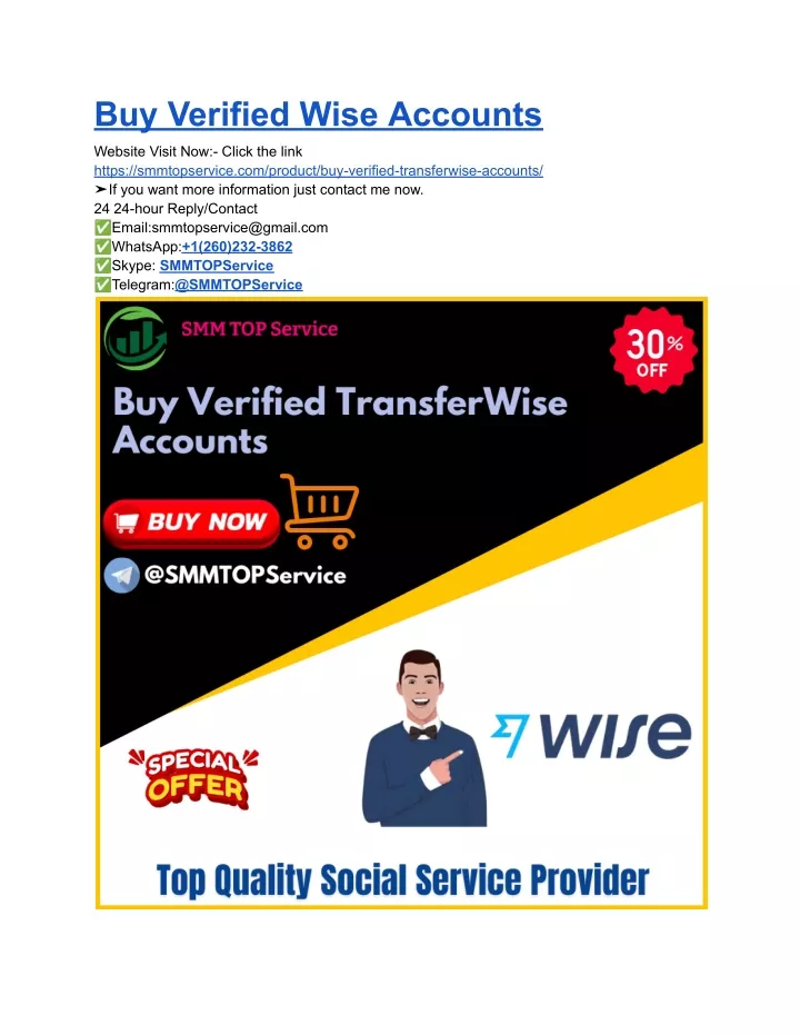 buy verified wise accounts