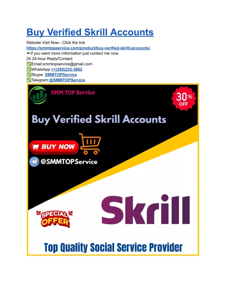 buy verified skrill accounts