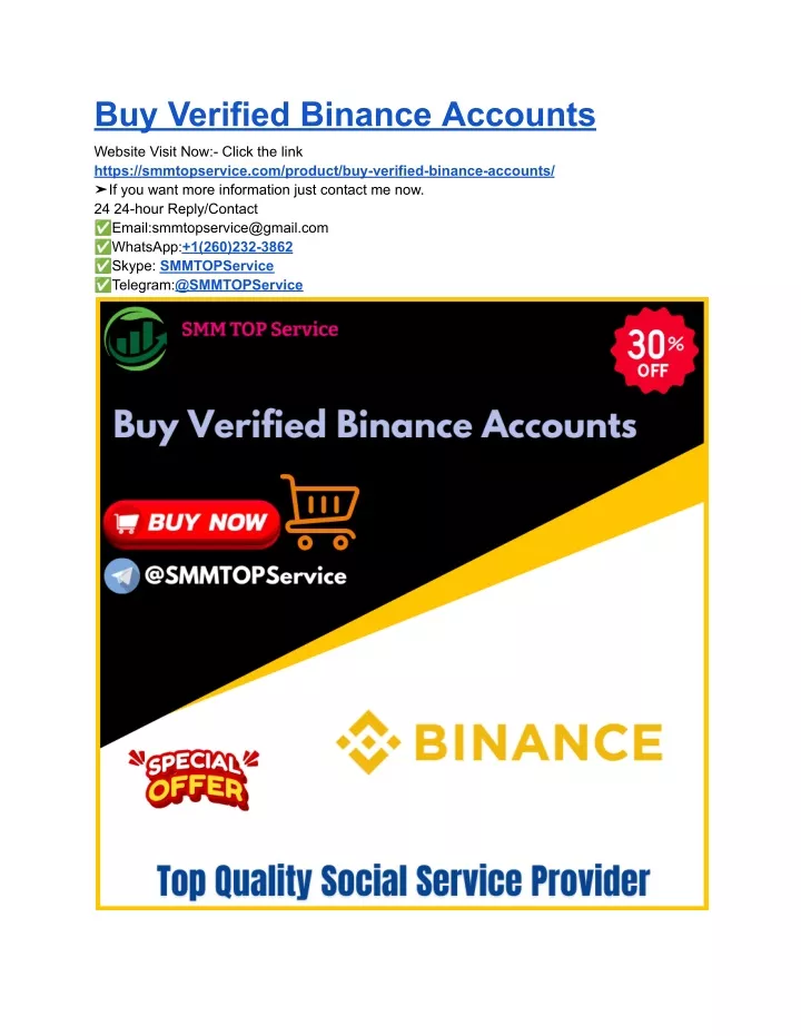 buy verified binance accounts