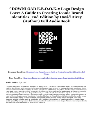 P.D.F. FREE DOWNLOAD Logo Design Love: A Guide to Creating Iconic Brand Identiti
